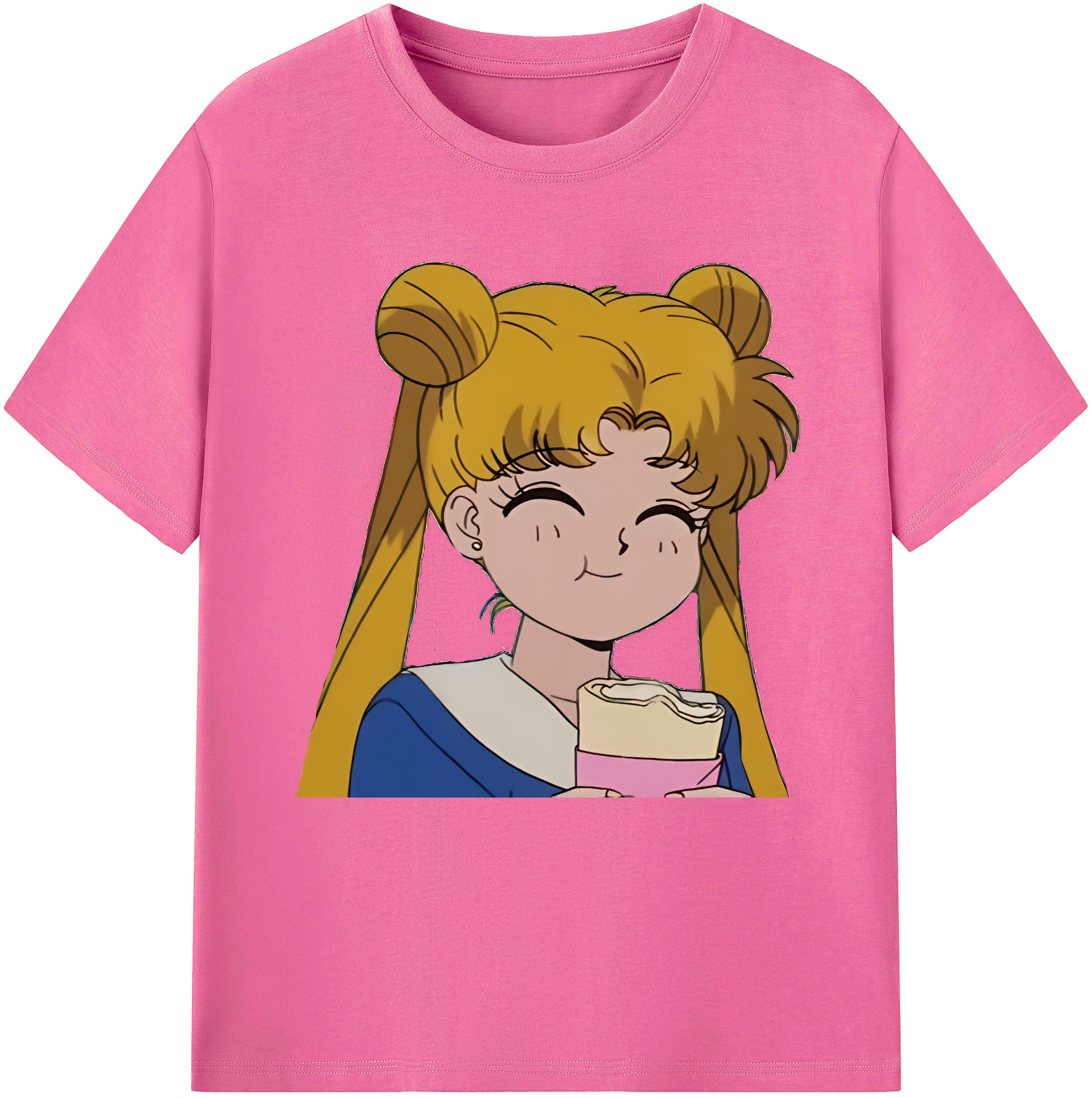 （画像用） 美少女戦士セーラームーン 愛野 美奈子 あいの みなこ Sailor Moon Aino Minako レディースカジュアルプリントTシャツ（綿100％）